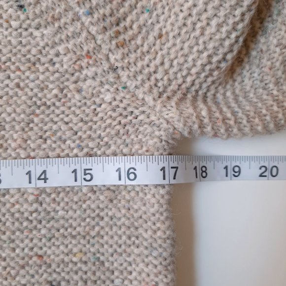 Madewell Cozy Boxy Knit Sweater Neutral Chunky Knit Pullover Fall Winter NWT  XS - Picture 11 of 16